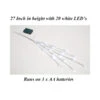 27 Inch Battery Operated White Branch With 20 White LED -Battery Operated Candles Shop 1105 103