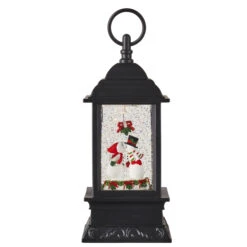 Animated Kissing Snowmen Under The Mistletoe Lighted Water Lantern -Battery Operated Candles Shop 120 202022 02 22T121959.179