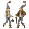 Christmas At The Lodge Fawn Elf Posable Figurine, Set Of 2 Assorted -Battery Operated Candles Shop 12033