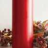 Uyuni 3 Inch X 9 Inch Red Pillar Candle - Remote Ready -Battery Operated Candles Shop 1208