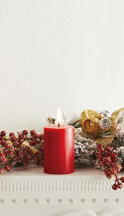 Uyuni 2 Inch X 4 Inch Red Votive Candle - Remote Ready