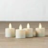 Remote Control Moving Flame Tea Lights Set Of 4 -Battery Operated Candles Shop 18225 new image raz