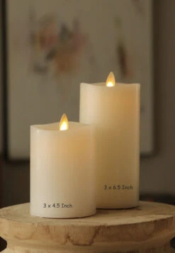 Matchless 360 Degrees Moving Flame LED Pillar Candle - 3 X 6.5 Inch 8 Matchless 360 Degrees Moving Flame LED Pillar Candle - 3 X 6.5 Inch -Battery Operated Candles Shop 2 size matchless candles 2