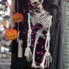 Hanging Halloween Skeleton - 36 Inch -Battery Operated Candles Shop 2219040 hanging skeleton 2