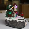 Lighted Holiday Moving Village 5.5 Inch - Ice Skaters -Battery Operated Candles Shop 2355160 skaters main imge