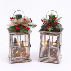 Battery Operated Lighted Wood Lantern - Santa Clause Christmas Scene 15.25 Inch 13 Battery Operated Lighted Wood Lantern - Santa Clause Christmas Scene 15.25 Inch -Battery Operated Candles Shop 2424730