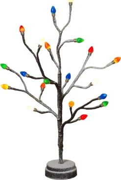 Lighted Multi Color Christmas Bulb Tree - 19.7 Inch New 2023