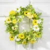 Daisy Floral Wreath Candle Ring - 20 Inch -Battery Operated Candles Shop 2584930 wreath daisy on doo