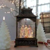 Antique Bronze Nativity Scene Lighted Water Lantern With Swirling Glitter -Battery Operated Candles Shop 2588620 lifestyle 1