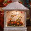 Owls Autumn Scene Lighted Fall Water Lantern With Swirling Glitter 1 Owls Autumn Scene Lighted Fall Water Lantern With Swirling Glitter -Battery Operated Candles Shop 2600650 owls