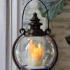 Moving Flame Antique Bronze 3 Candle Lantern - 10 Inch Battery Operated NEW 2022 -Battery Operated Candles Shop 2651130 bronze lifestyle