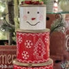 Set Of 3 Stacking & Nesting Metal Snowmen Canisters -Battery Operated Candles Shop 2691490 close