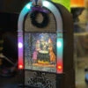 Lighted Halloween Water Lantern Juke Box Witches Brew And Flashing Lights - NEW 2023 -Battery Operated Candles Shop 2695470 jukebox side view