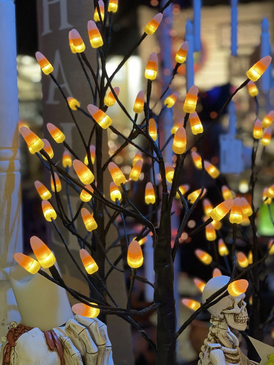 Battery Operated 2.5 Foot Lighted Halloween Candy Corn Tree - NEW 2023 4 Battery Operated 2.5 Foot Lighted Halloween Candy Corn Tree - NEW 2023 - Image 2