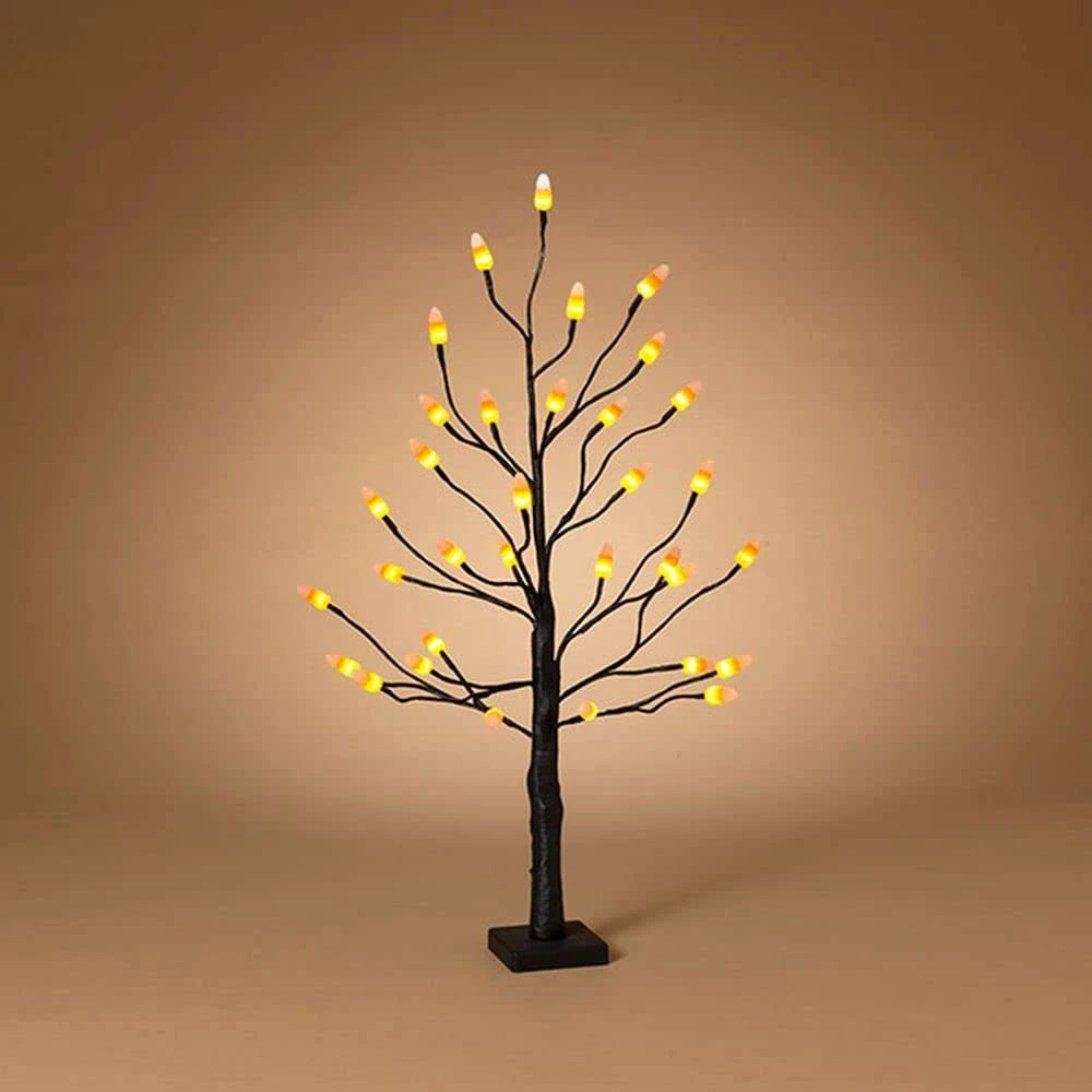 Battery Operated 2.5 Foot Lighted Halloween Candy Corn Tree - NEW 2023 5 Battery Operated 2.5 Foot Lighted Halloween Candy Corn Tree - NEW 2023 - Image 3
