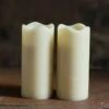 3 Inch Battery Operated Ivory Wax Votives Set Of 2 - Timer -Battery Operated Candles Shop 3 inch timer wax votive mai