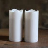 3 Inch Battery Operated White Wax Votives Set Of 2 With Timer -Battery Operated Candles Shop 3 inch white timer votives