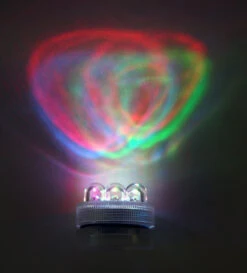 Super Bright 3 LED Color Changing Waterproof Tea Light - Set Of 10 -Battery Operated Candles Shop 3 led cc tealight main imag