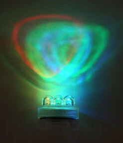 Super Bright 3 LED Color Changing Waterproof Tea Light - Set Of 10 -Battery Operated Candles Shop 3 led submersible