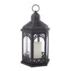 Outdoor Candle Lantern 12 Inch With Timer - Gazebo Style -Battery Operated Candles Shop 30031222 889092354518
