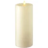 Moving Flame Candle 9 Inch Ivory Flat Top With Timer - Remote Ready -Battery Operated Candles Shop 36060 main