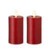 Red Wax 3.5 Inch Moving Flame Votive Candles Set Of 2 - Remote Ready 1 Red Wax 3.5 Inch Moving Flame Votive Candles Set Of 2 - Remote Ready -Battery Operated Candles Shop 36104 red wax votives