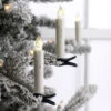 Remote Control 3.5 Inch Clip On Christmas Tree Taper Candle Battery Operated Set Of 10 -Battery Operated Candles Shop 3640602 on tree