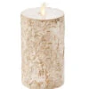 4 X 7 Inch Flameless Flat Top Birch Pillar Candle 1 4 X 7 Inch Flameless Flat Top Birch Pillar Candle -Battery Operated Candles Shop 37106 raz flat top birch candle