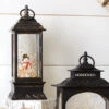 11 Inch Snowman Musical Lighted Water Lantern With Timer -Battery Operated Candles Shop 3800776 raz lighted snowman water lantern