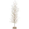 27.5 Inch Gold Glitter Tabletop Tree With Pearls -Battery Operated Candles Shop 3817594