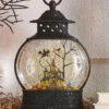 10 Inch Lighted Haunted House Water Lantern In Swirling Glitter 2 10 Inch Lighted Haunted House Water Lantern In Swirling Glitter -Battery Operated Candles Shop 3900799
