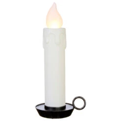 22.5 Inch Large Flickering Flame White Glitter Christmas Candle -Battery Operated Candles Shop 3916532 large white candle raz