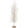 33 Inch Gold Glitter Tabletop Tree With Pearls -Battery Operated Candles Shop 3917593