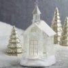 10.5 Inch Lighted Church Water Lantern Snow Globe 1 10.5 Inch Lighted Church Water Lantern Snow Globe -Battery Operated Candles Shop 3919039 church