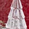 Clear Lighted Tree Water Lantern Acrylic Snow Globe With Silver Base - Timer -Battery Operated Candles Shop 3919212