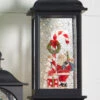 11 Inch Santa And Candy Cane Musical Lighted Water Lantern With Timer -Battery Operated Candles Shop 3940510 lifestyle