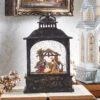 8 Inch Lighted Nativity Water Lantern In Swirling Glitter Battery Operated -Battery Operated Candles Shop 3940511 1