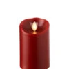 3 Inch Diameter Red Moving Flame 4 Inch Candle - Remote Ready -Battery Operated Candles Shop 3x4 red moving flame candle