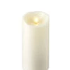 3 Inch Diameter Moving Flame Ivory 6 Inch Flameless Candle - Remote Ready -Battery Operated Candles Shop 3x6 ivory moving flame