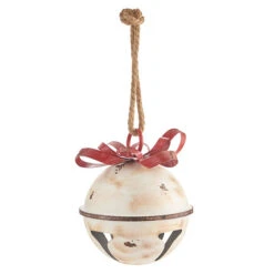 Metal Hanging Jingle Bell Ornament - 11 Inch RAZ 4015935 -Battery Operated Candles Shop 4015935 main