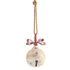 Metal Hanging Jingle Bell Ornament - 7.75 Inch RAZ -Battery Operated Candles Shop 4015936 main