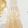 11.75 Inch Gold Lighted Tree Water Lantern Acrylic Snow Globe With Gold Base -Battery Operated Candles Shop 4016297 2