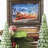 Santa Polar Express Lighted Water Lantern Frame With Swirling Glitter -Battery Operated Candles Shop 4016320 1