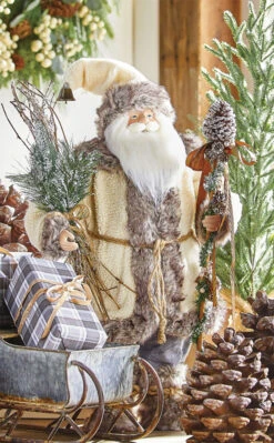 27 Inch Alpine Santa Figurine - NEW From RAZ