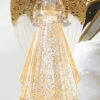 13 Inch Lighted Angel With Gold Swirling Glitter Water Lantern - Timer 1 13 Inch Lighted Angel With Gold Swirling Glitter Water Lantern - Timer -Battery Operated Candles Shop 4019106 MAIN IMAGE