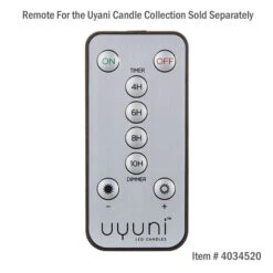 Uyuni 4.25 X 8 Inch Ivory Christmas Tree Candle - Remote Ready 13 Uyuni 4.25 X 8 Inch Ivory Christmas Tree Candle - Remote Ready -Battery Operated Candles Shop 4034520 remote 2 1