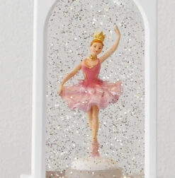 Animated Sugar Plum Fairy Ballerina Musical Lighted White Water Lantern -Battery Operated Candles Shop 4040515 dancer