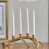 Gold Antler Candelabra - 16.5 Inch -Battery Operated Candles Shop 4110233