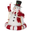 Snow Tubing Snowman - 11.75 Inch New 2023 -Battery Operated Candles Shop 4116328
