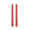 Uyuni 11 Inch Red Taper Candle Set Of 2 - Remote Ready -Battery Operated Candles Shop 4134531 main